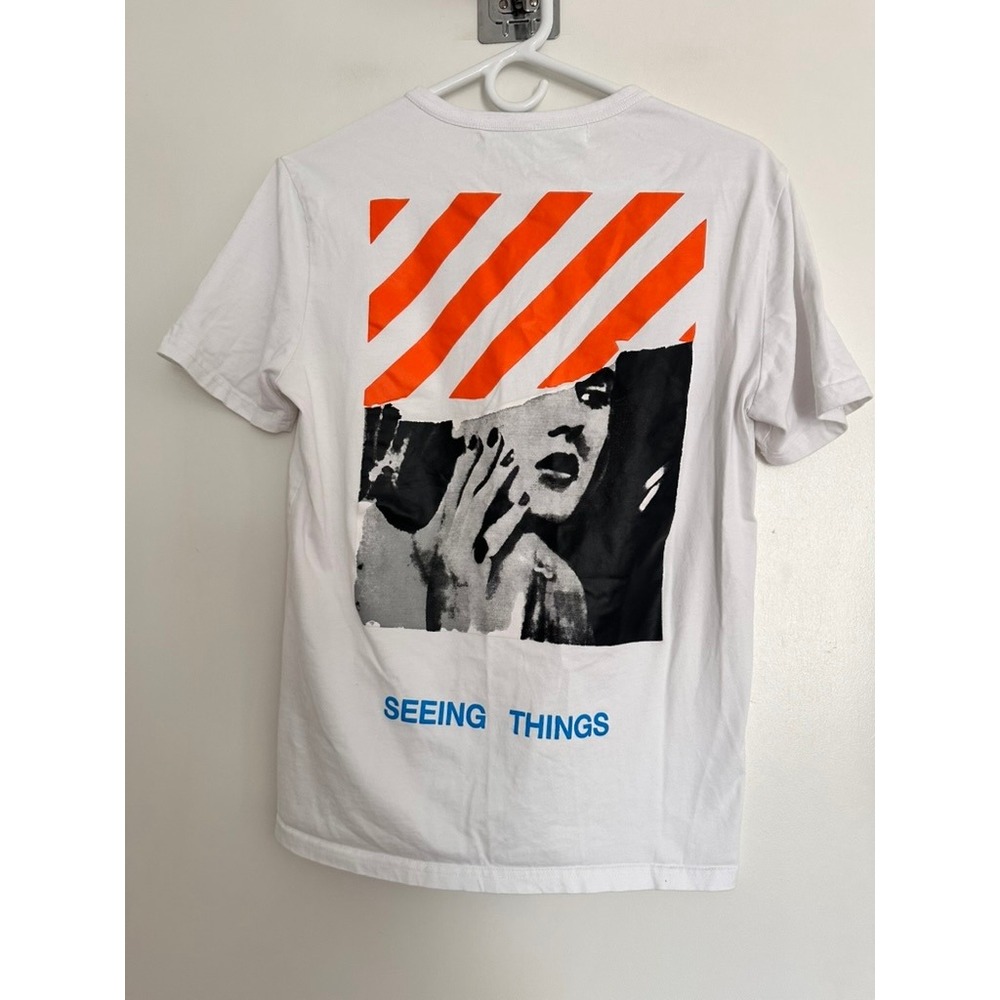 NWOT Rare early 2013 Off White c/o Virgil Abloh Seeing Things T-Shirt Designer